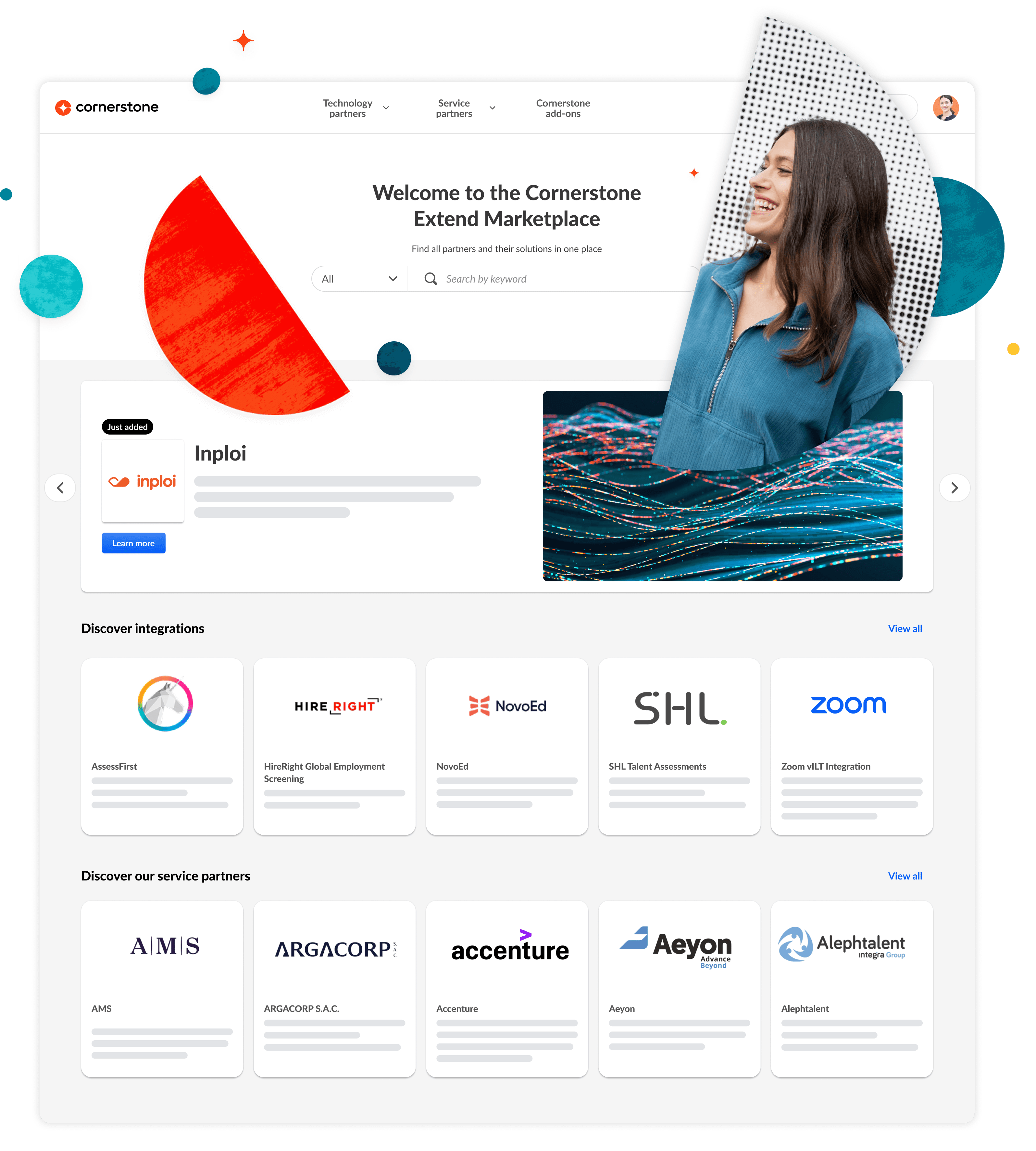 Captura de pantalla de la página de Marketplace.
